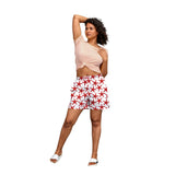 Red Starfish Boxer Shorts For Women