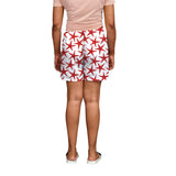 Red Starfish Boxer Shorts For Women