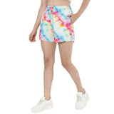 New York Tie Dye Boxer Shorts For Women