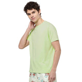 Yellow Solid T-Shirt for Men