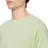 Lime Green Solid T-Shirt for Men