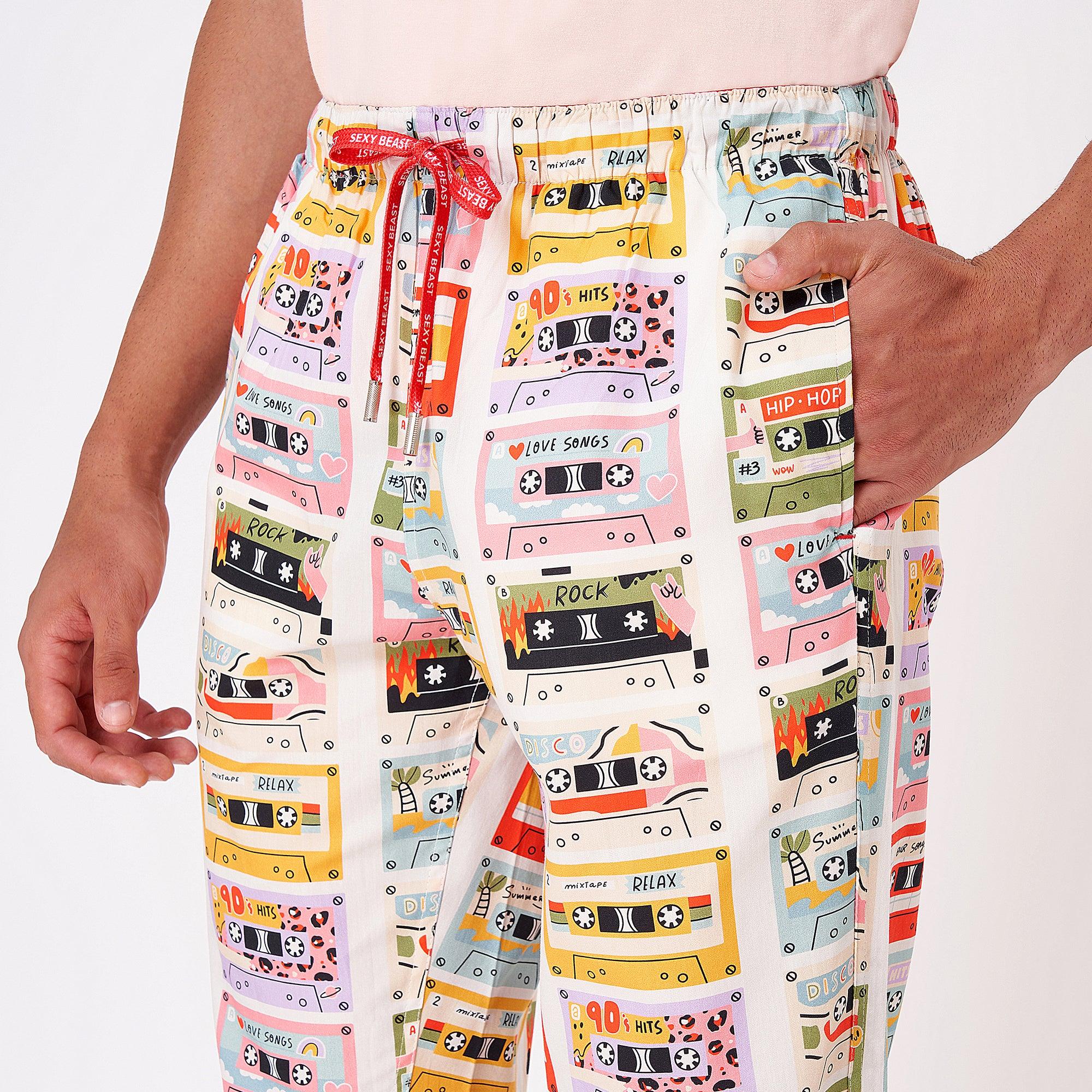 Retro Cassettes Pyjamas For Men