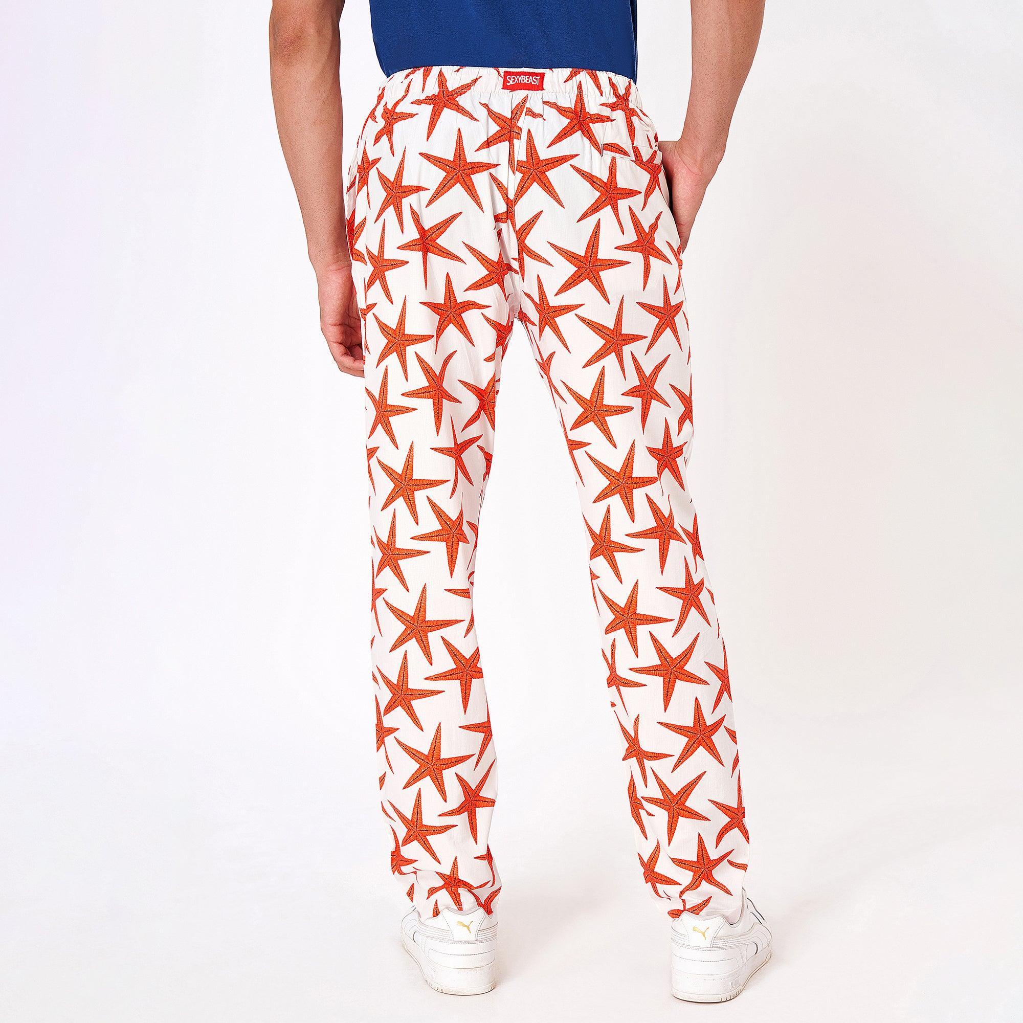 Red Starfish Pyjama For Men