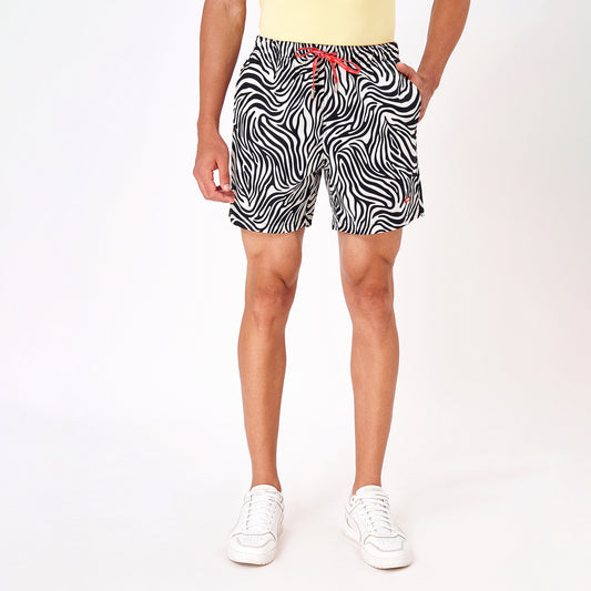Zebra Skin Boxer Shorts For Men 2000