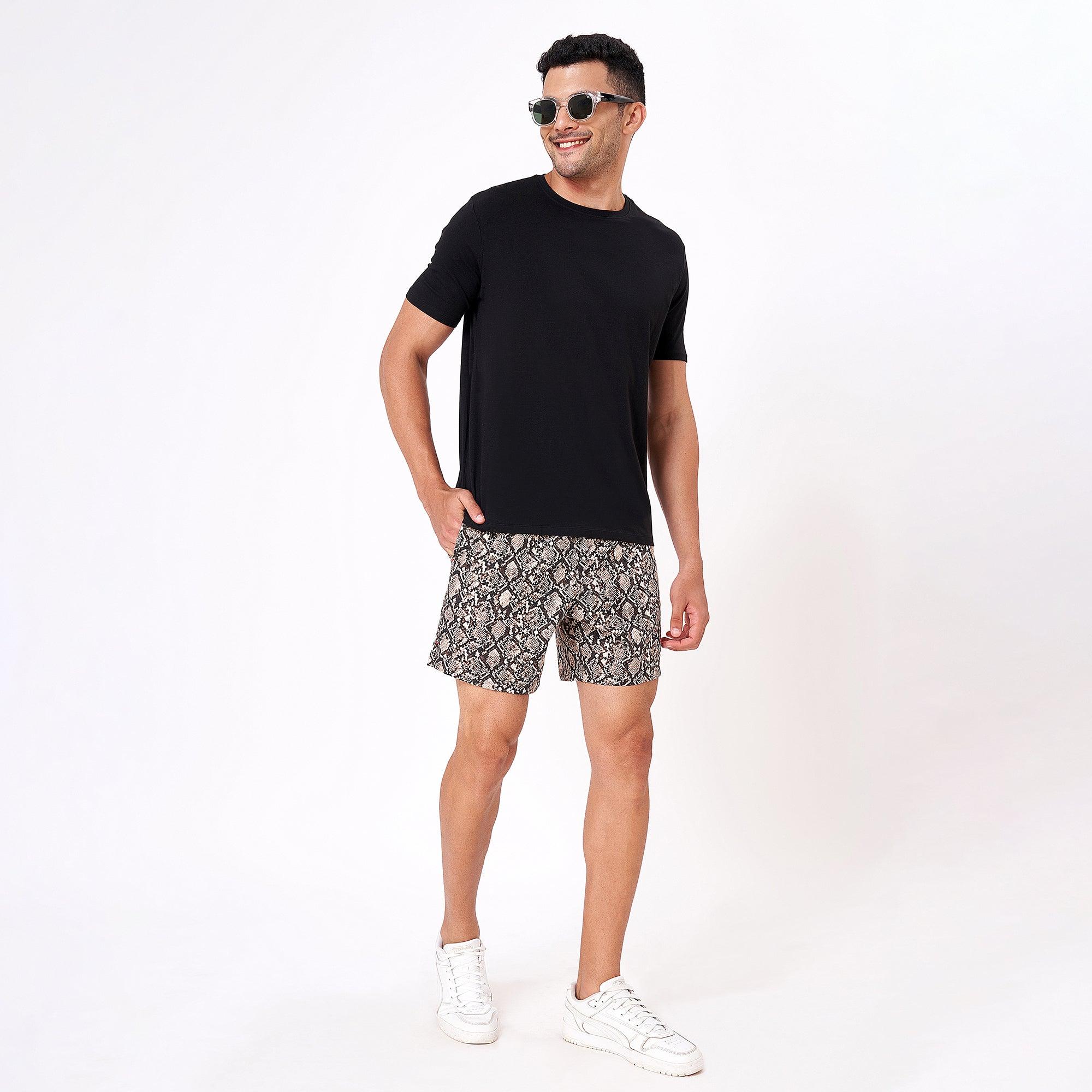 Python Skin Boxer Shorts For Men