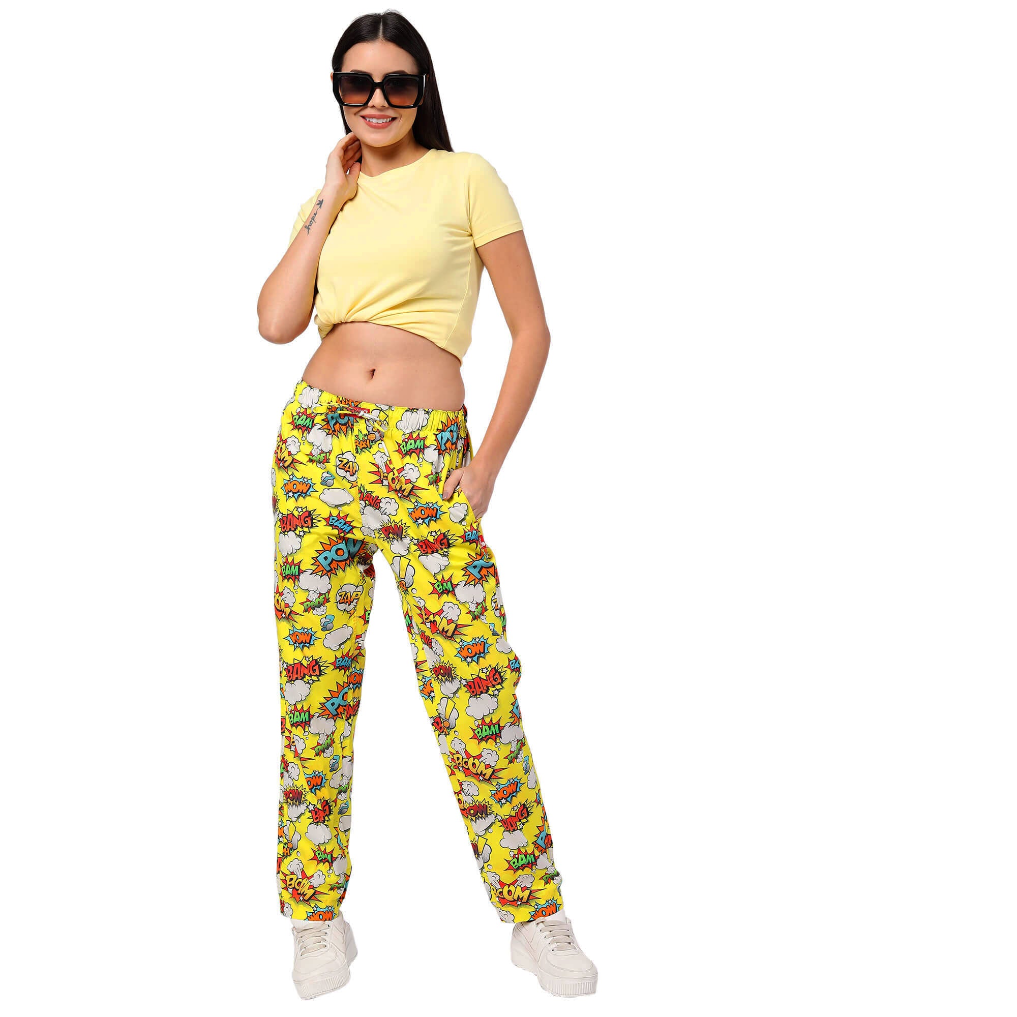 Comic Pow Pyjamas For Women