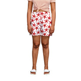Red Starfish Boxer Shorts For Women