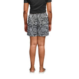 Zebra Skin Boxer Shorts For Women
