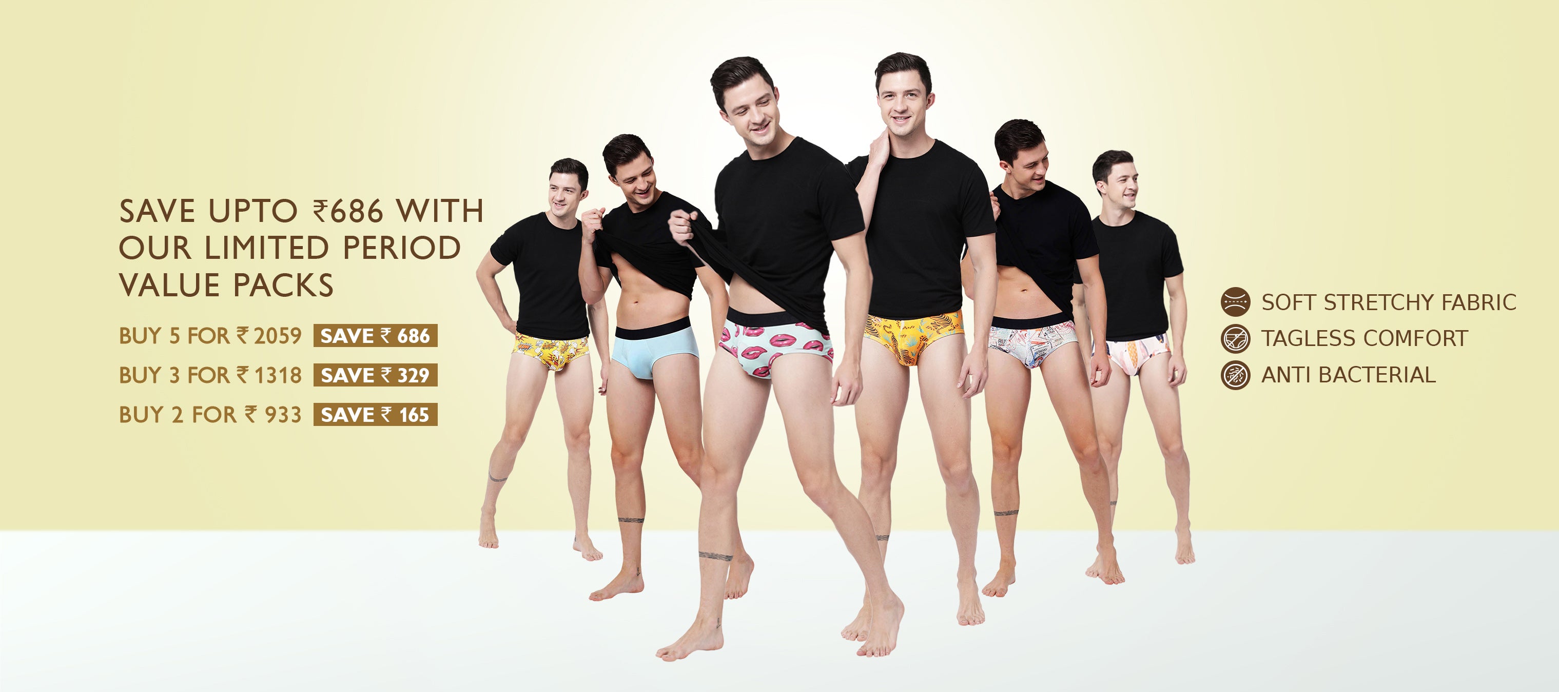 Briefs for Men: Buy Brief Underwear for Men Online India