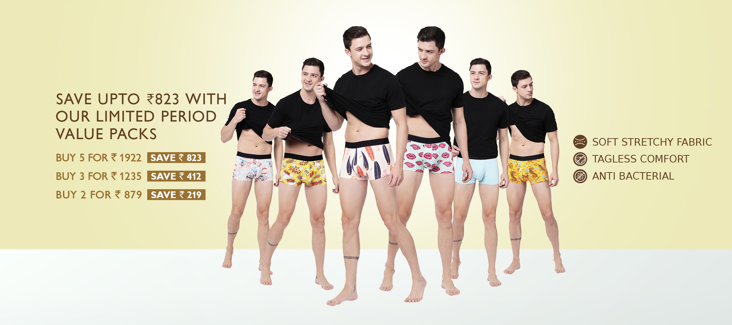 Men's Trunk Underwear - Buy Men's Trunk Underwear Online