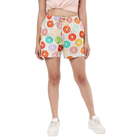 Donuts Boxer Shorts For Women 2000
