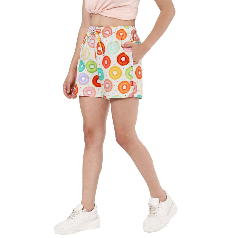 Donuts Boxer Shorts For Women