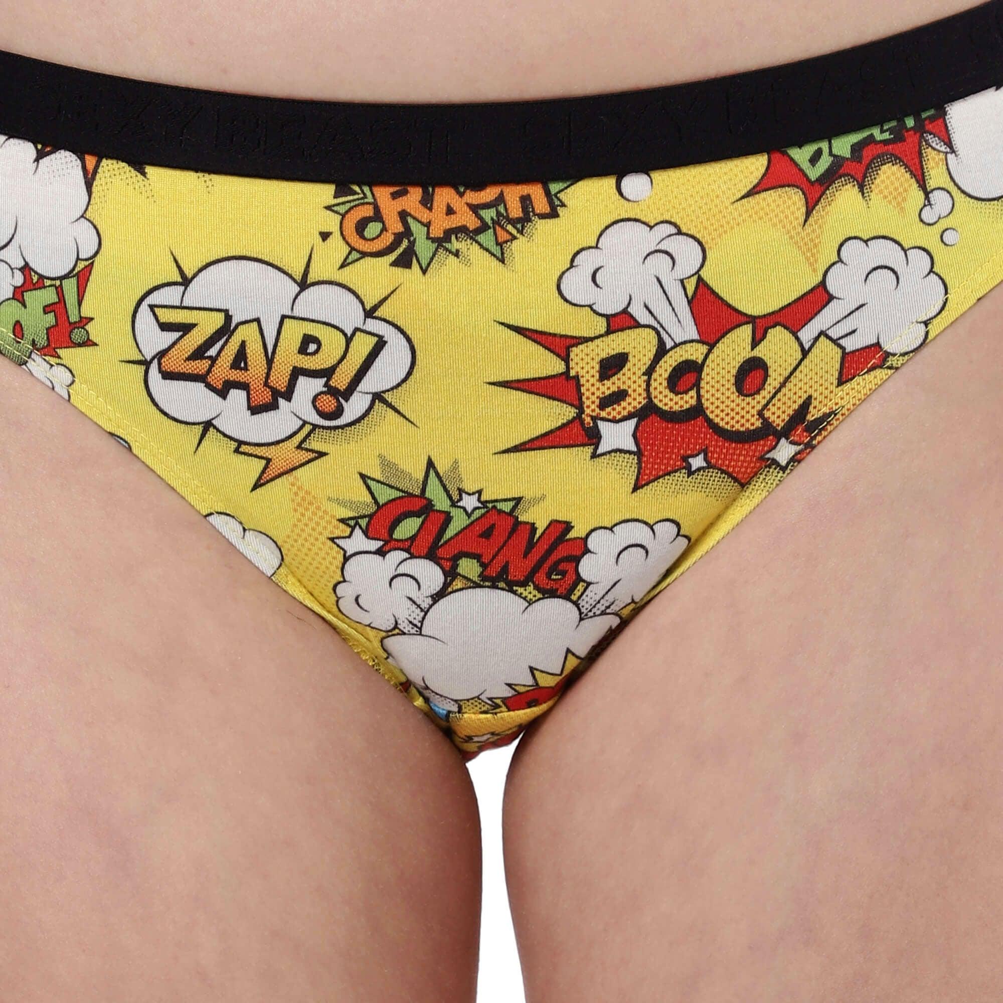 Comic POW! Bikini Briefs For Women