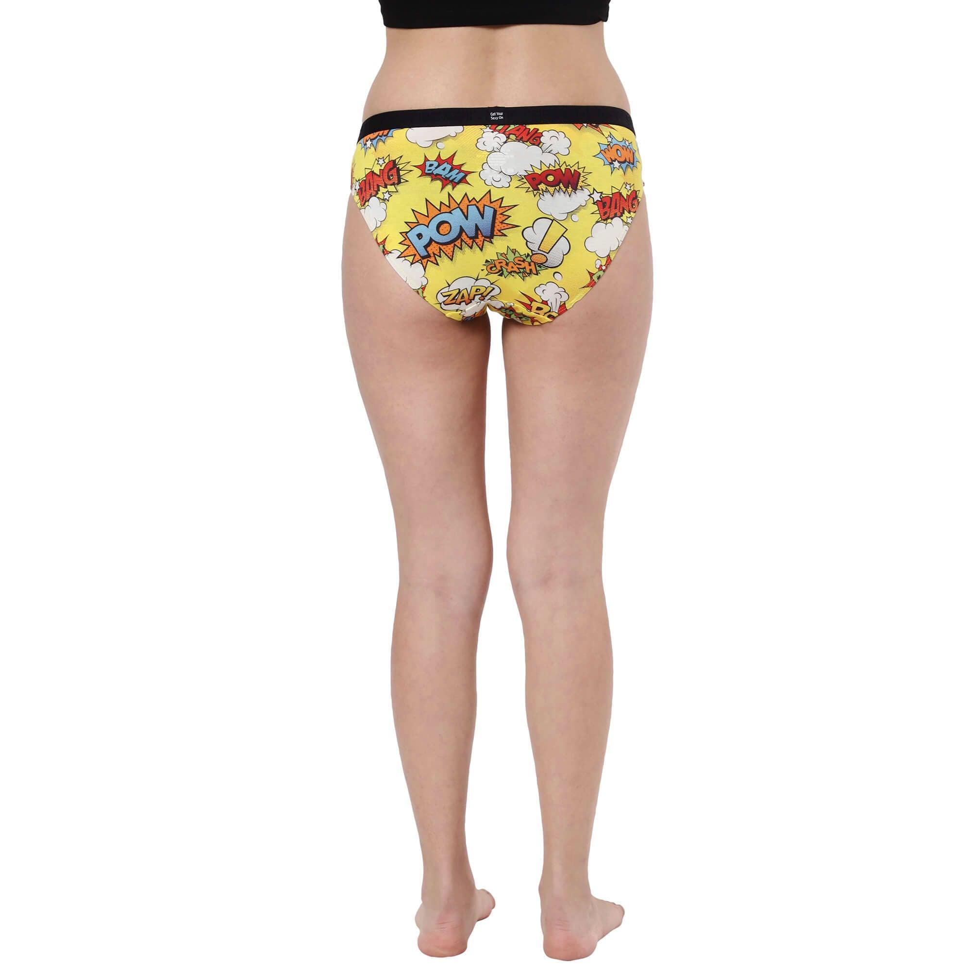 Comic POW! Bikini Briefs For Women