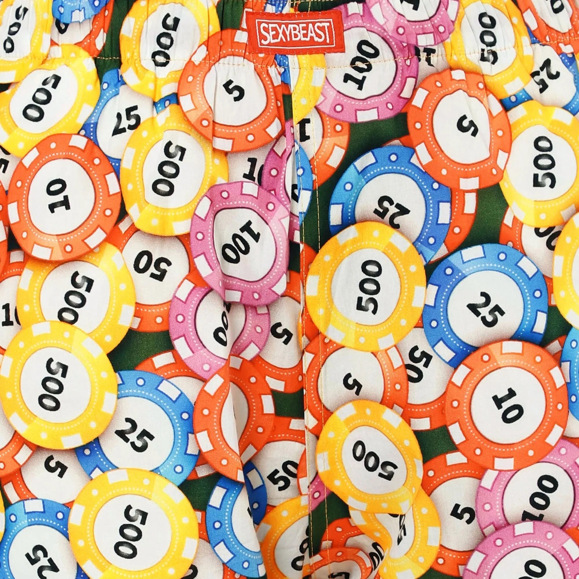 Poker Chips Boxer Shorts For Women