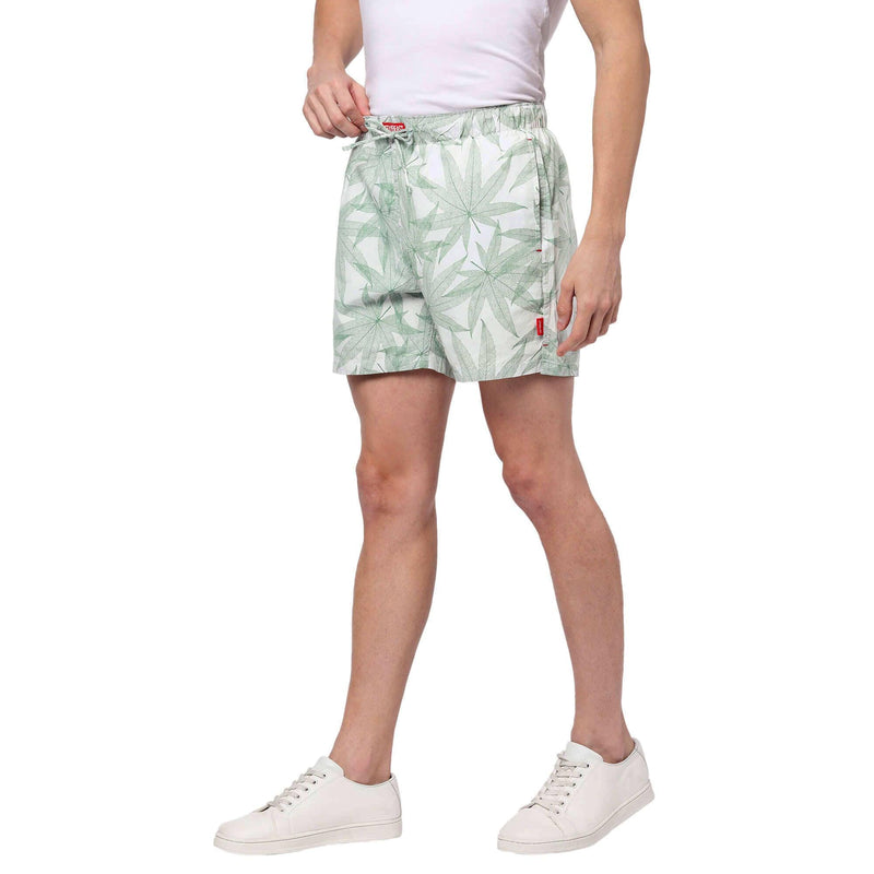 Green Leaf Boxer Shorts For Men