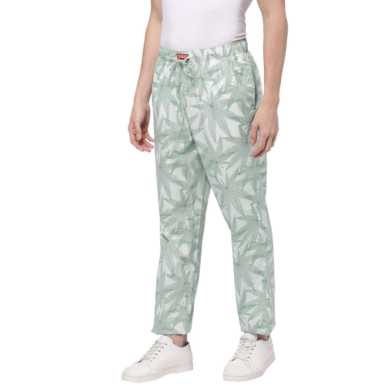 Green Leaf Pyjamas For Men