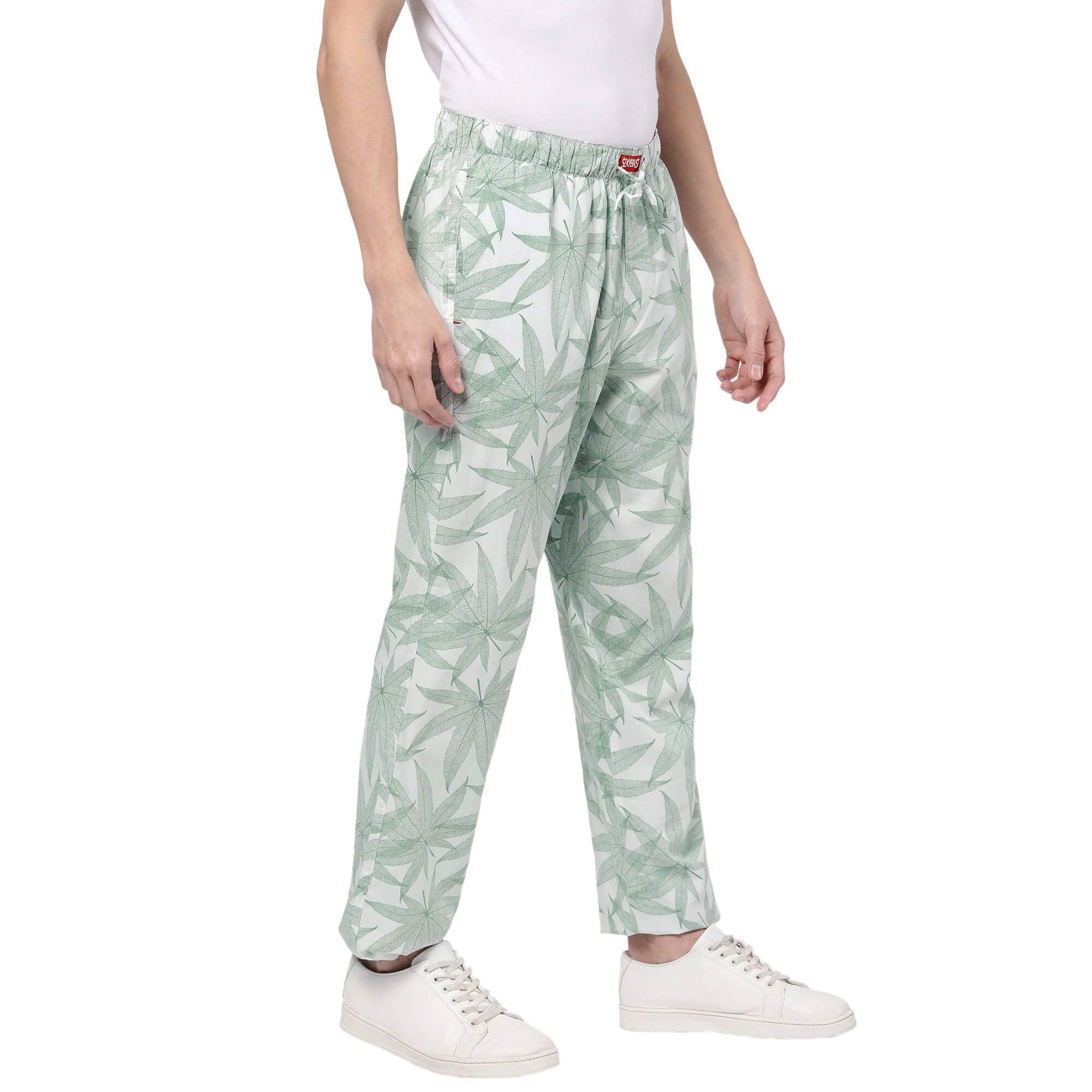 Green Leaf Pyjamas For Men