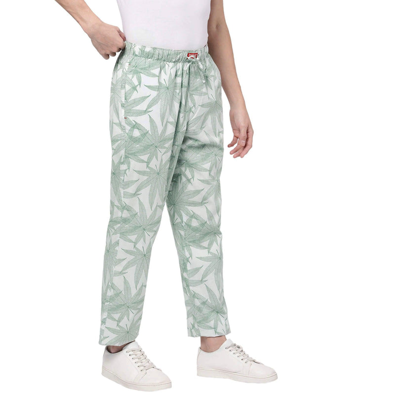 Green Leaf Pyjamas For Men