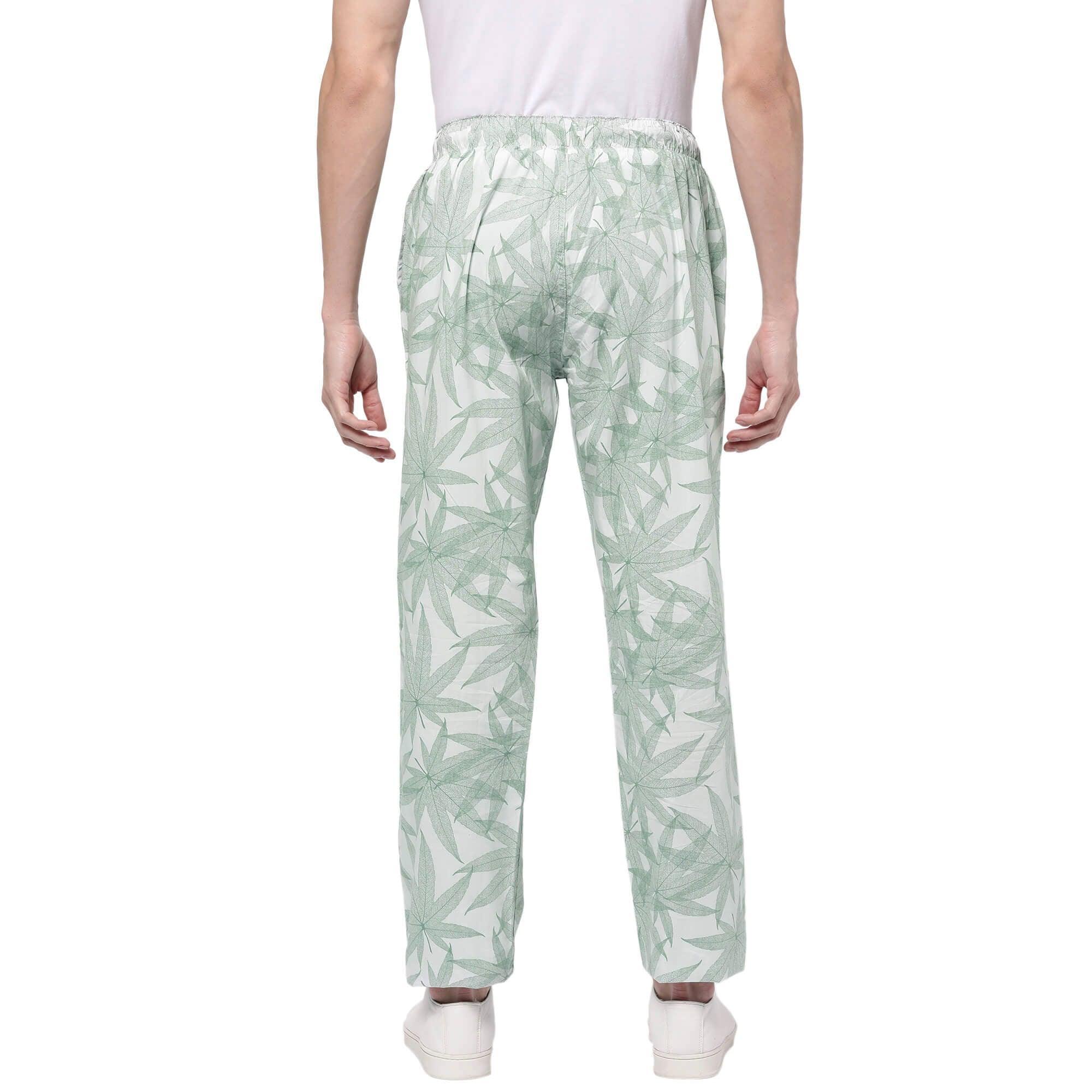 Green Leaf Pyjamas For Men