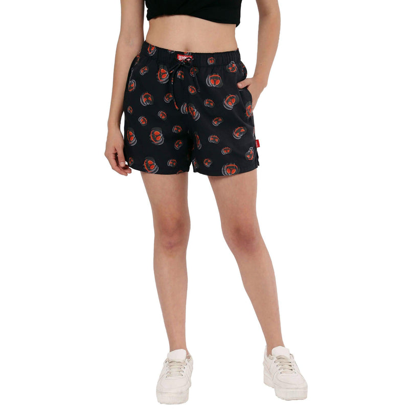 Halloween Pumpkins Boxer Shorts For Women