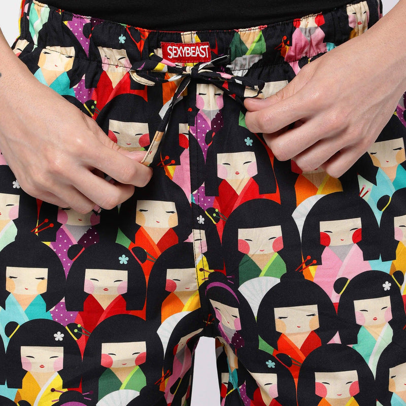 Japanese Dolls Printed Pyjamas For Men 