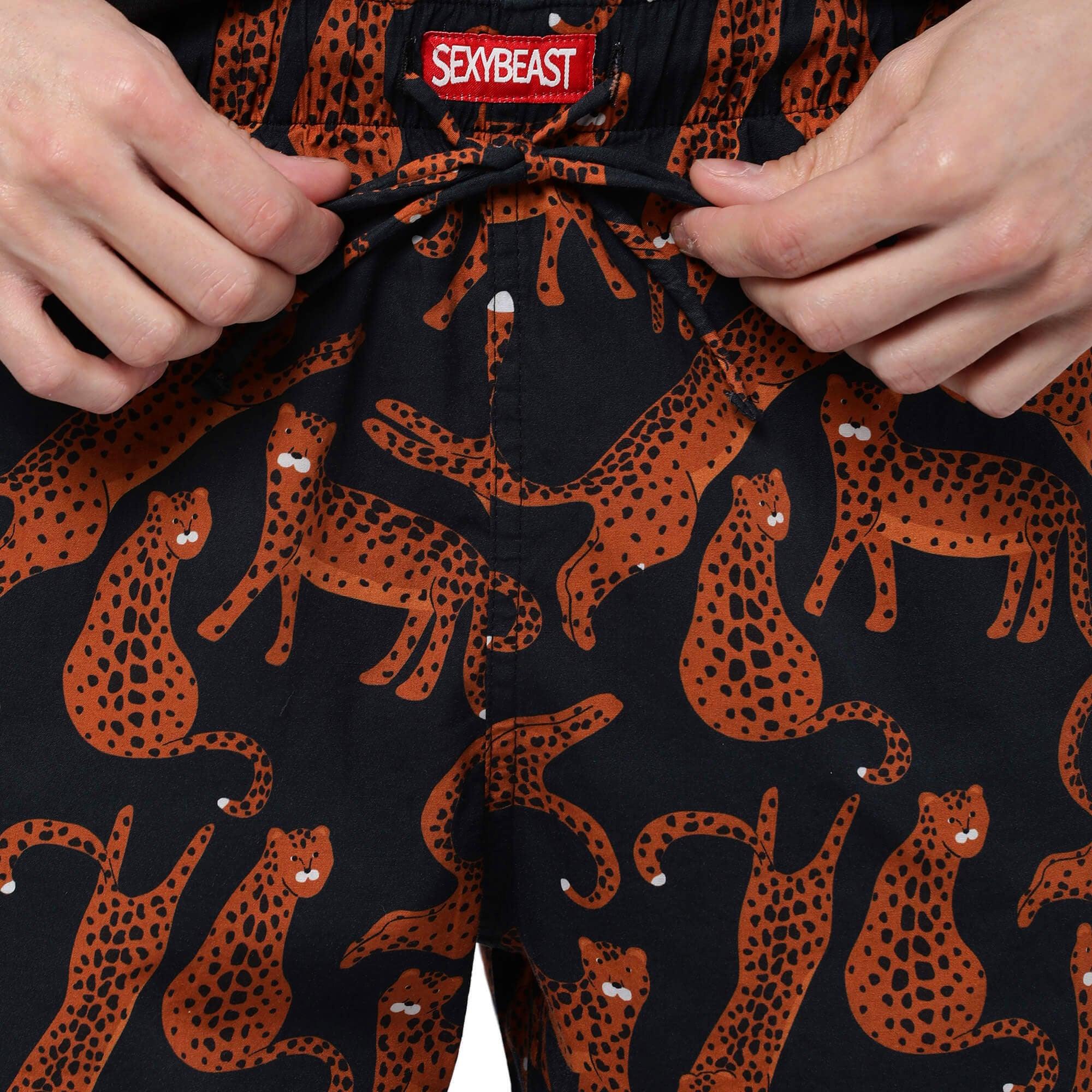 Midnight Leopards Boxer Shorts For Men