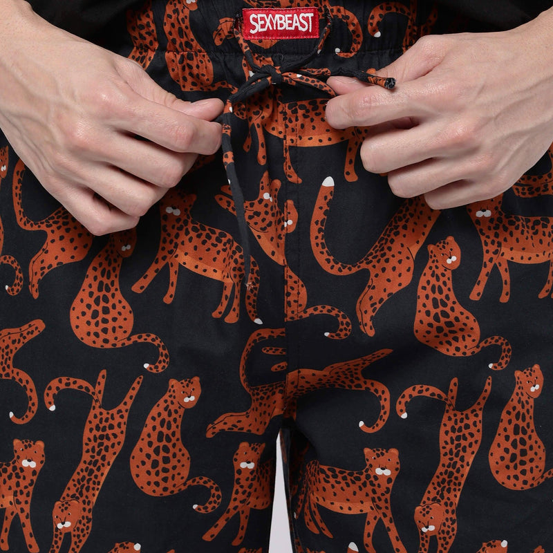 Midnight Leopards Pyjamas For Men