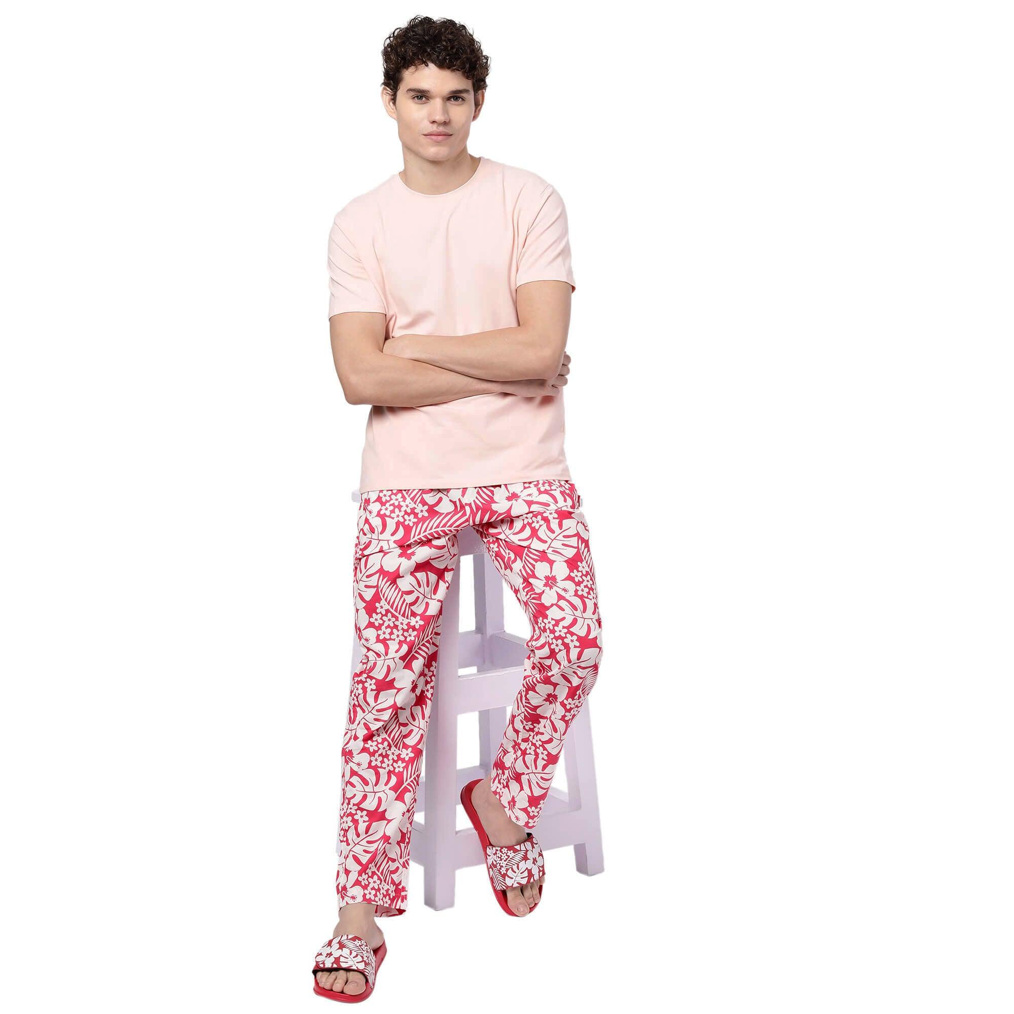 Pink  Hawaii Pyjamas For Men
