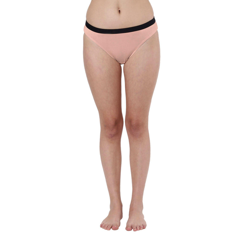 Baby Pink Bikini Briefs For Women