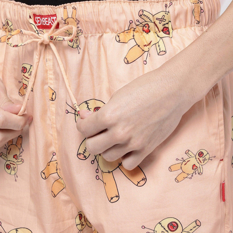 Pink Voodoo Printed Pyjamas For Men 