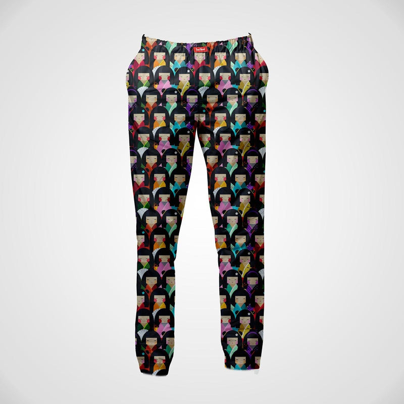 Japanese Dolls Printed Mens Pajamas