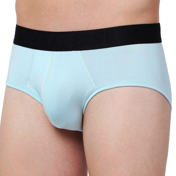 Bubblegum Sky Blue Solid Underwear for Men