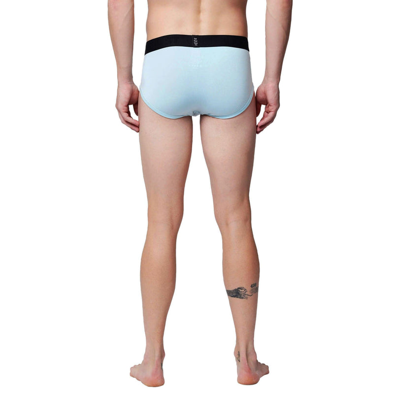 Bubblegum Sky Blue Solid Sexy Underwear for Men