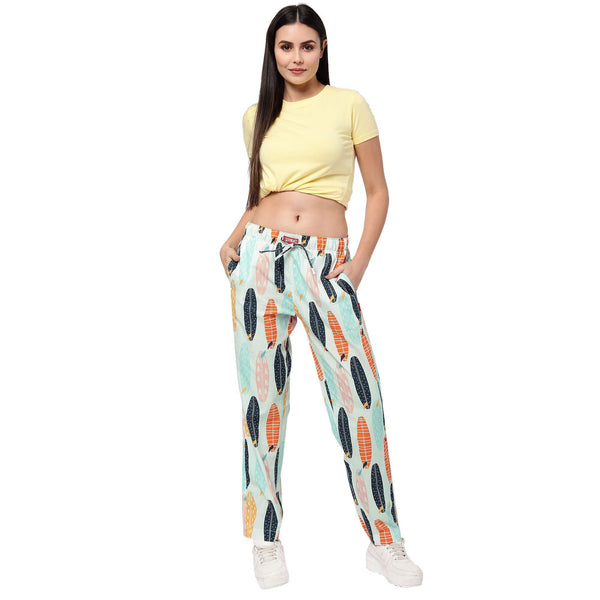 Surf Board Printed Women's Pyjamas Online India