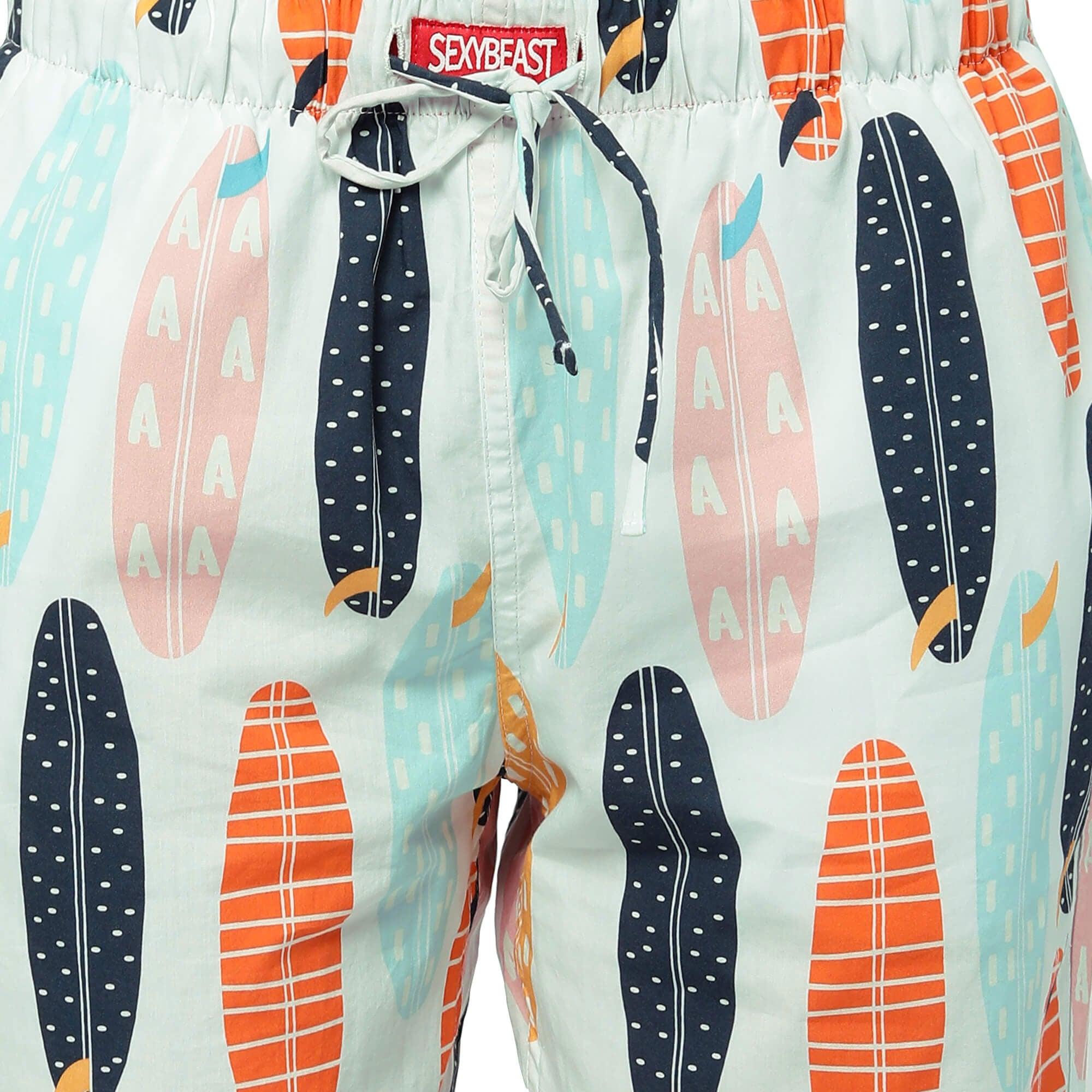 Surf Board Printed Women's Pyjamas Online India