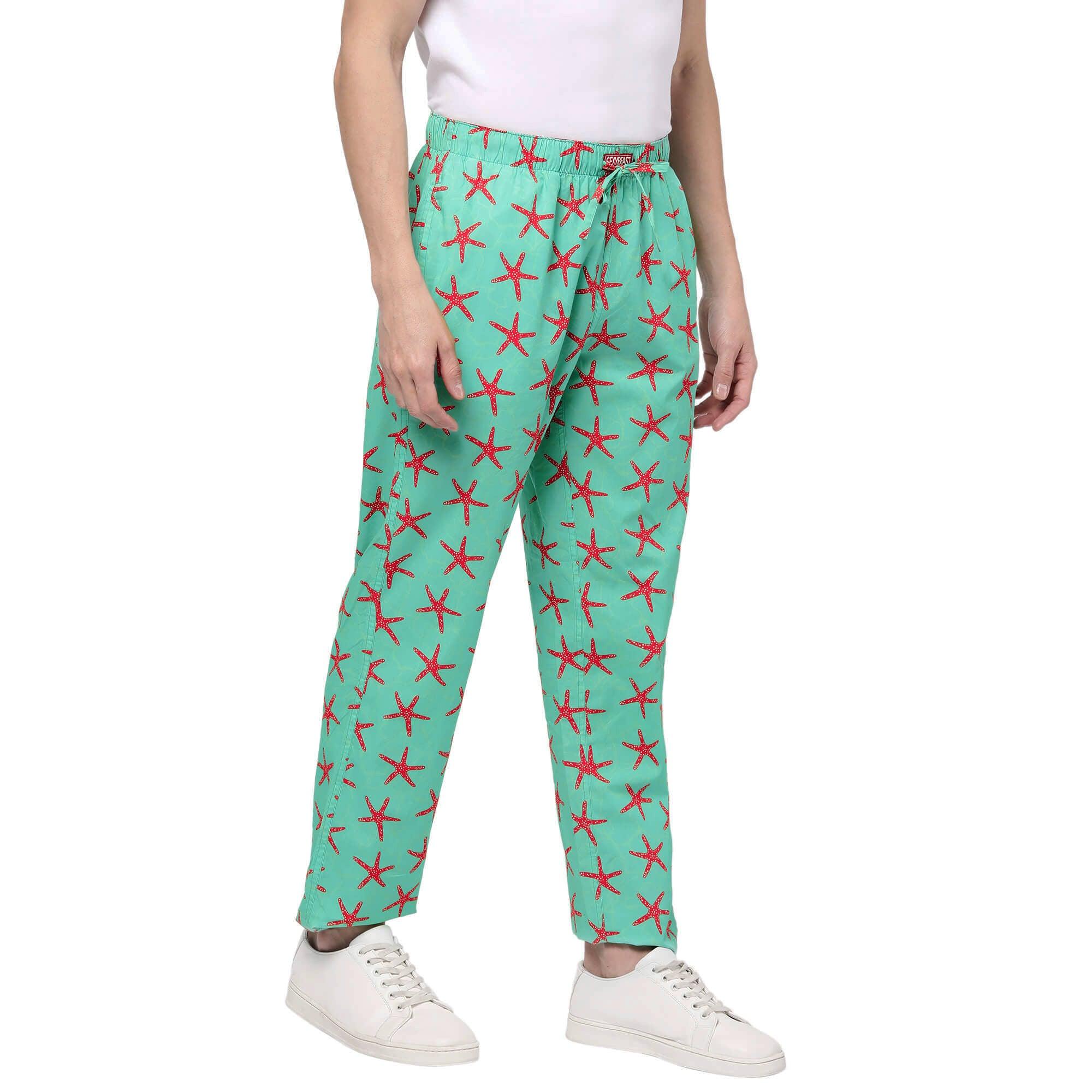 Green Starfish Pyjamas For Men