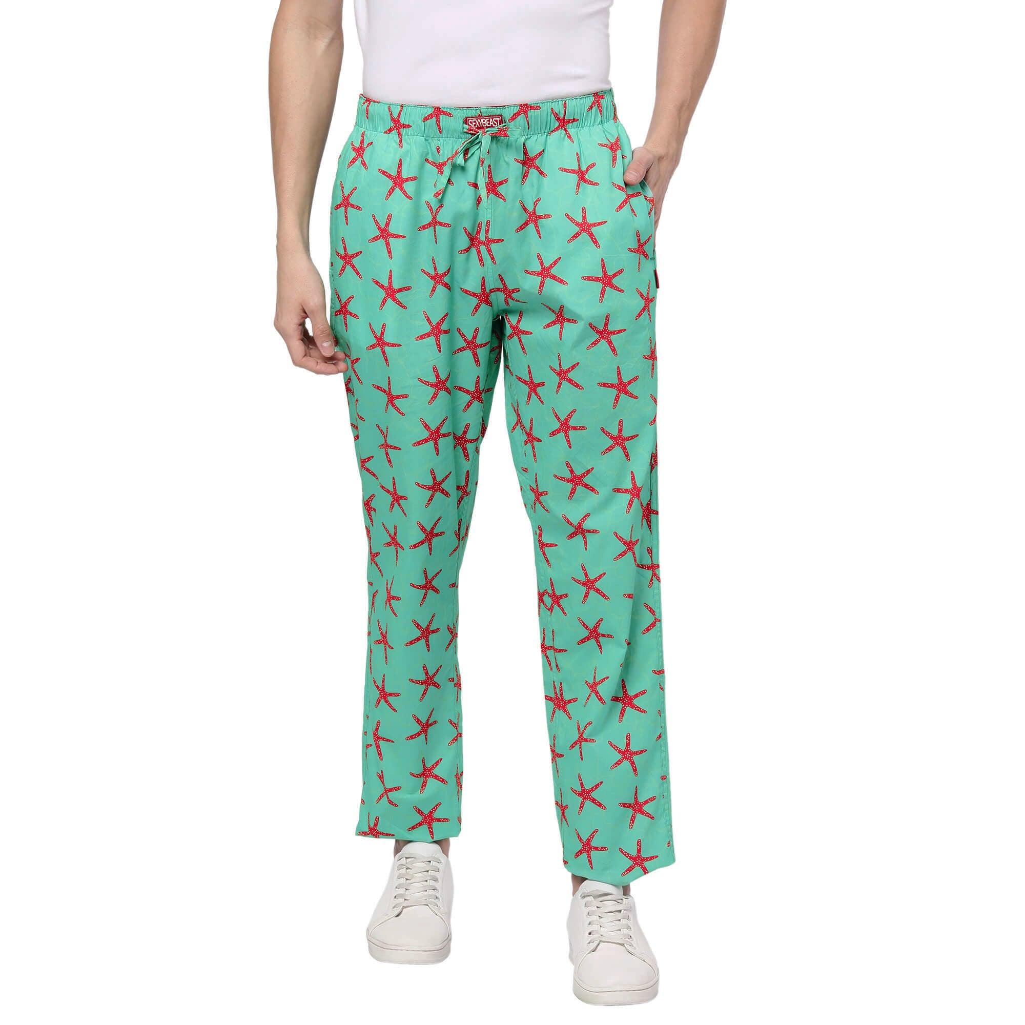 Green Starfish Pyjamas For Men
