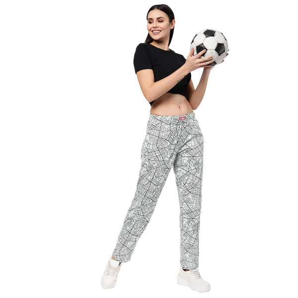 Street Map Printed Women's Pyjamas Online India