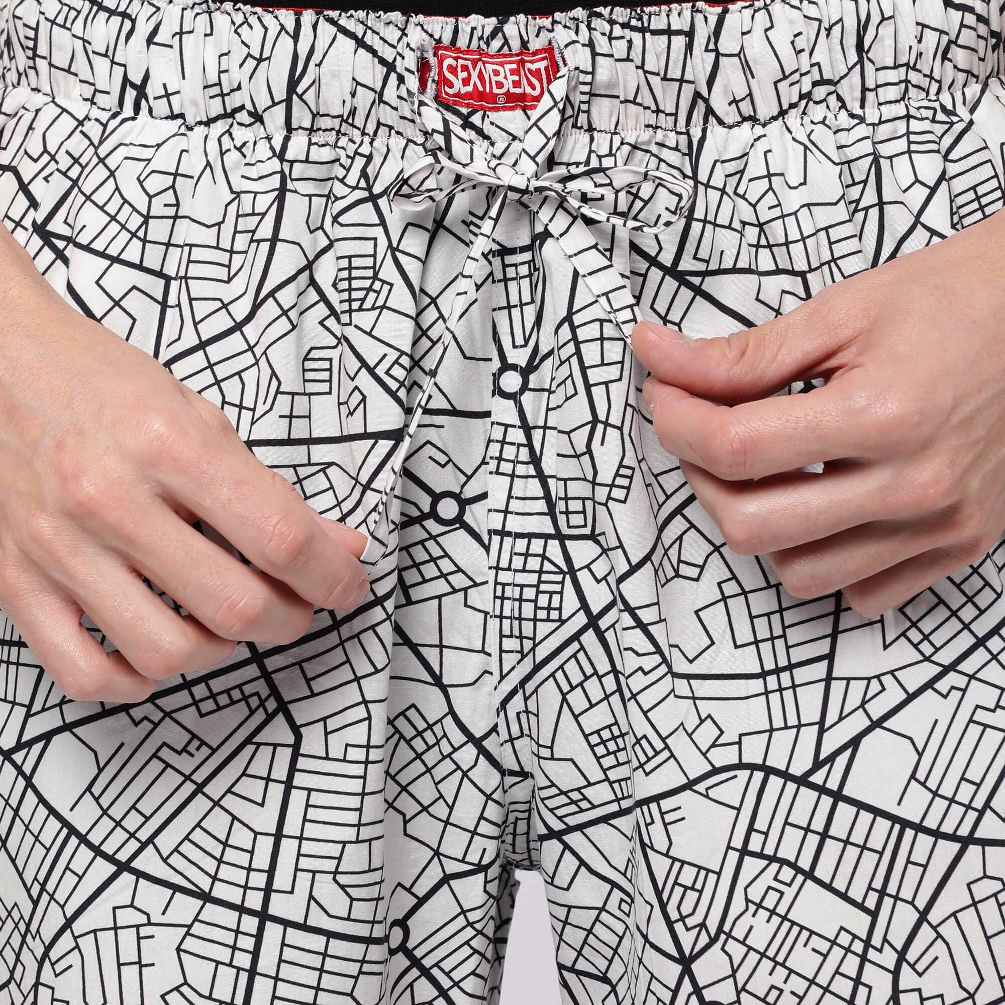 Street Map Pyjamas For Men