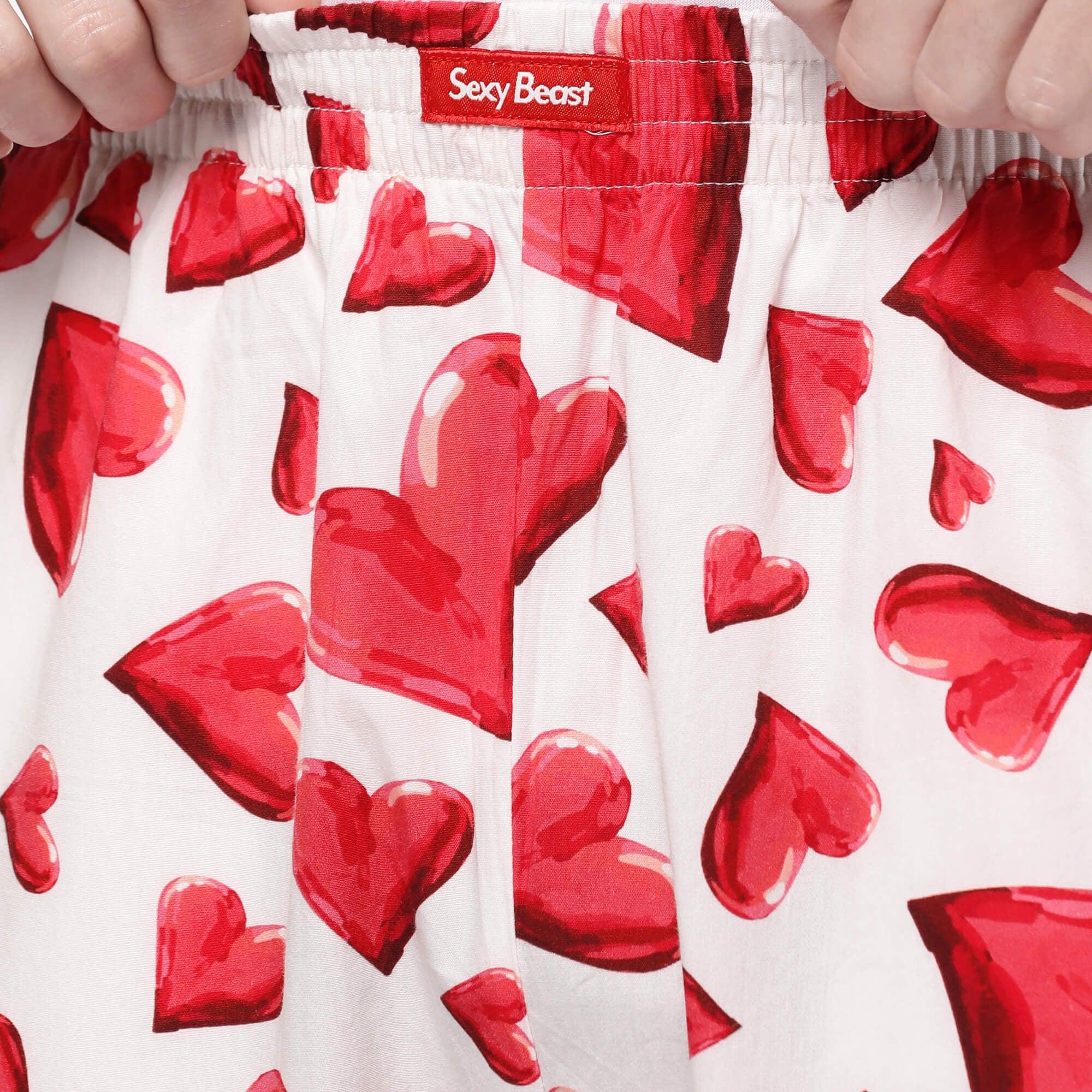 Valentine Hearts Printed Pyjamas For Men 