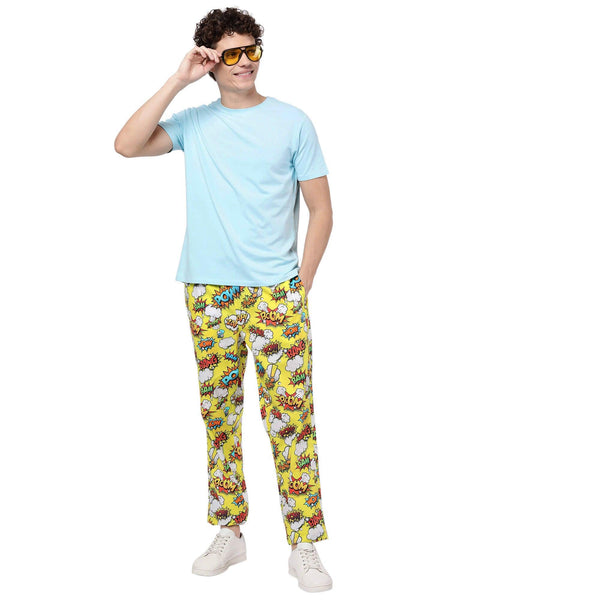 Sky Blue Solid T-Shirt for Men