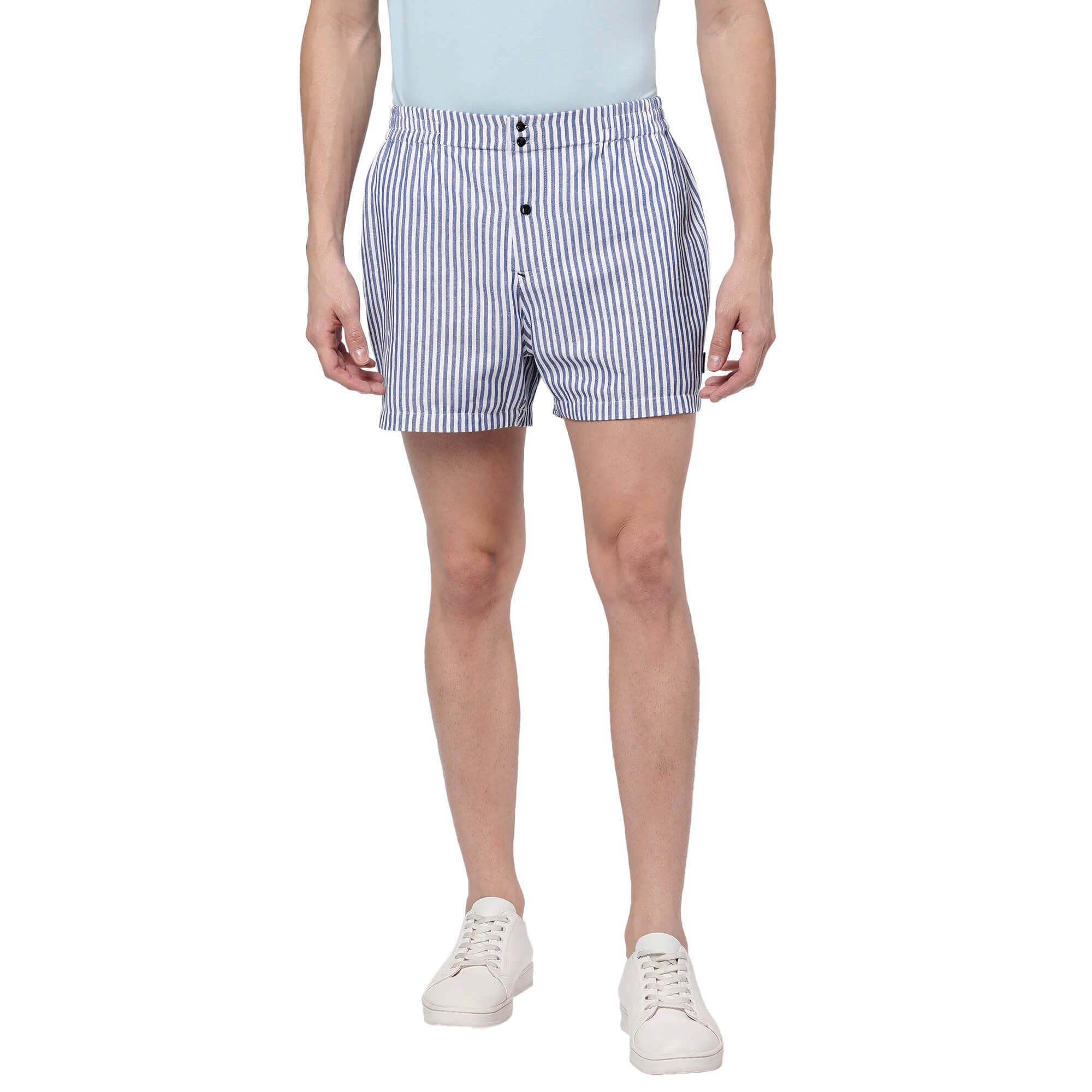 Vertical Stripe Shorts for Men