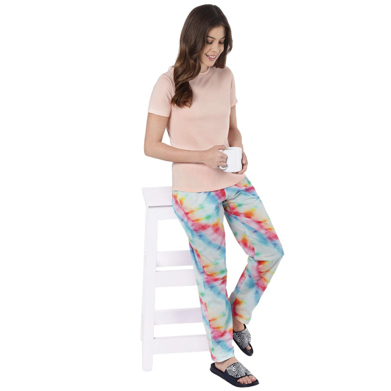 Pink Solid T Shirt for Women