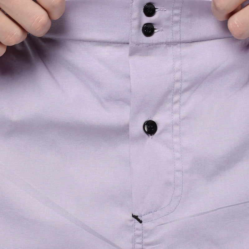 Lavender Solid Shorts for Men