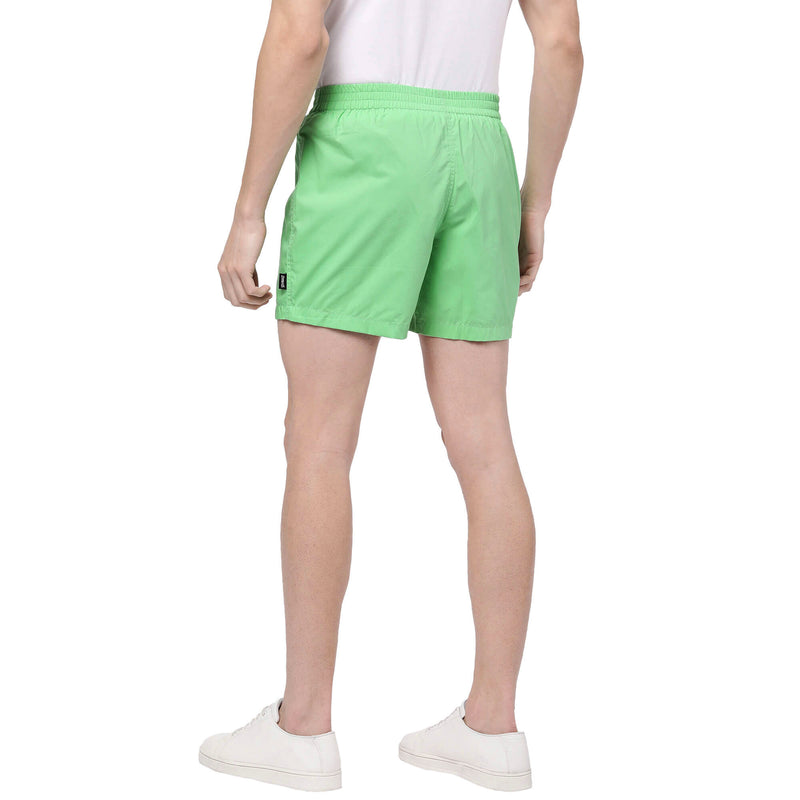 Mint Green Solid Shorts for Men