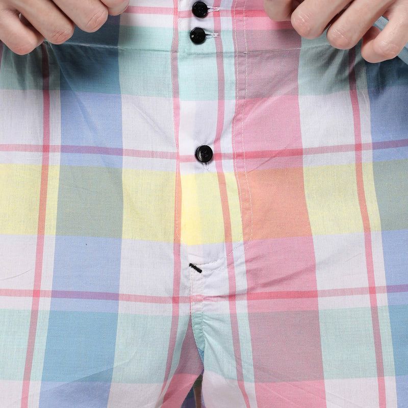 Mens Checks Shorts