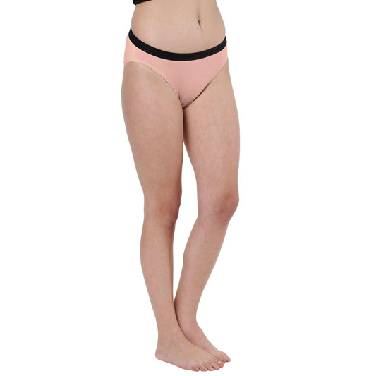 Solid Bikini Briefs for Women 2000