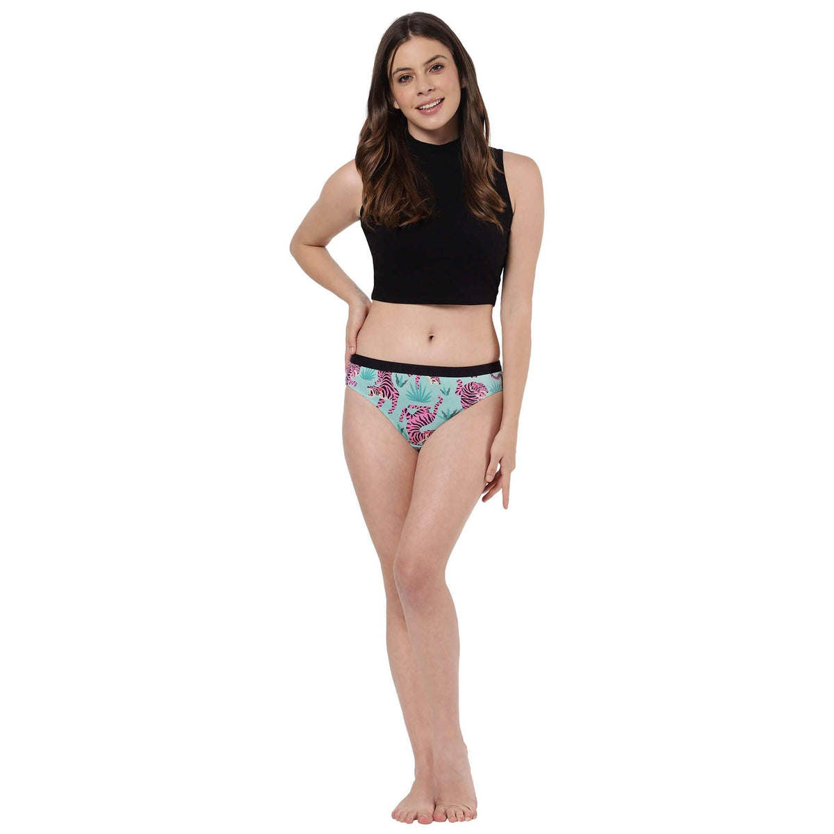Printed Bikini Briefs for Women