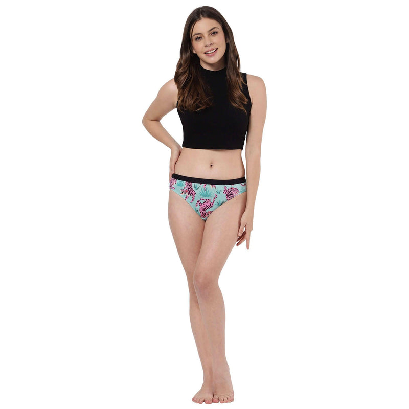 Printed Bikini Briefs for Women